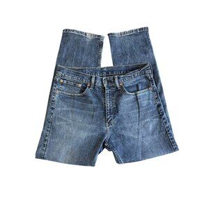505 Levis Mens 505 Original Fit Jeans W34 L30 Blue Denim